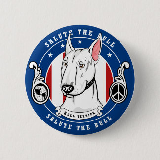 Bullterrier-Knopf Button