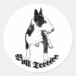 Bullterrier Runder Aufkleber
