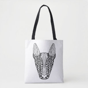 Bullterrier-Skizze 2 Tasche
