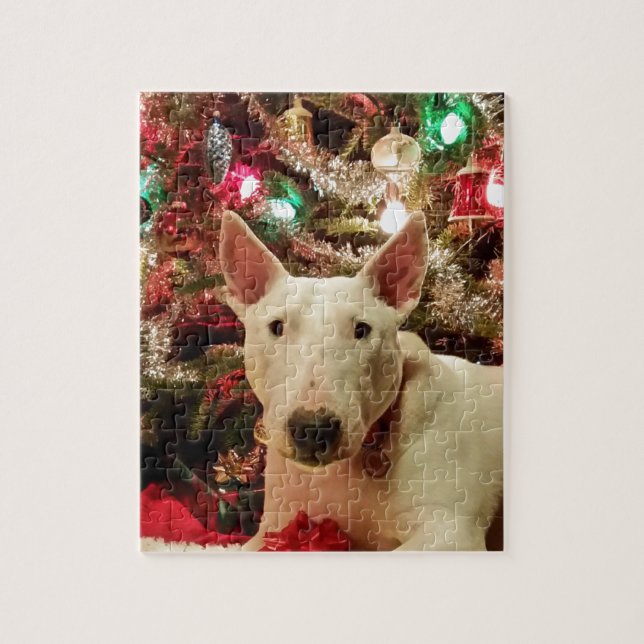 BullterrierWeihnachtsgeschenkbaum (Vertikal)