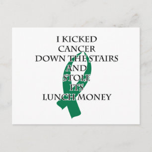 Bully Cancer (Grüne Schleife) Postkarte