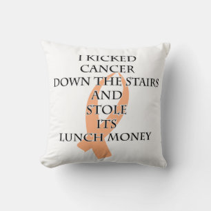 Bully Cancer (Peach Ribbon) Kissen