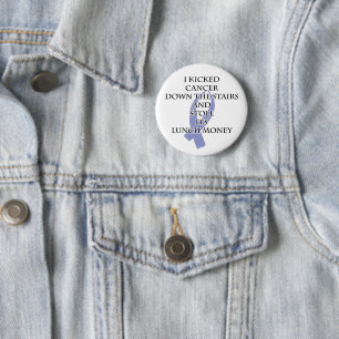 Bully Cancer (Periwinkle Ribbon) Button