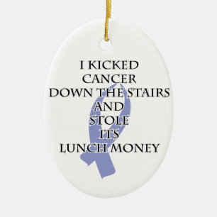 Bully Cancer (Periwinkle Ribbon) Keramikornament