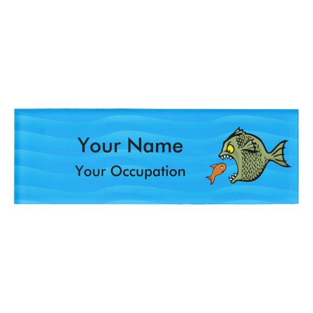 Bully Fish Namenschild (Vorderseite)
