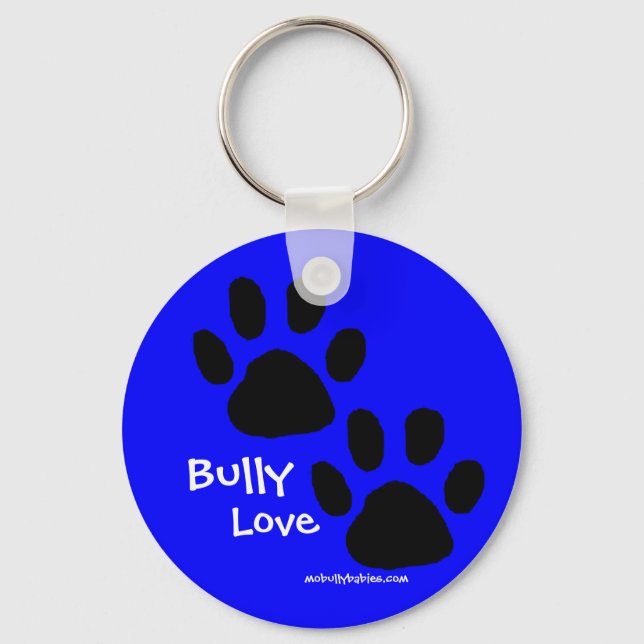 Bully Love pawprints Schlüsselanhänger (Vorderseite)
