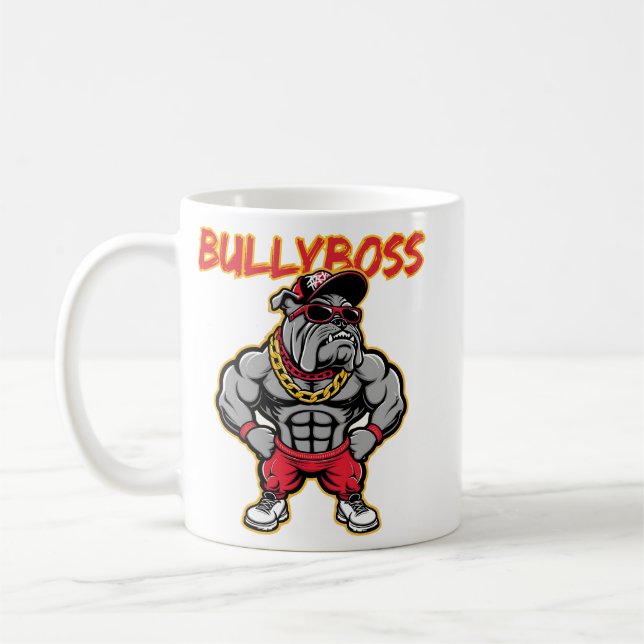 BullyBoss Bulldog Mascot Kaffeetasse (Links)
