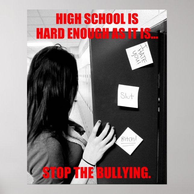Bullying in der High School Poster (Vorne)
