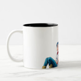 Bulma e vegeta mugs zweifarbige tasse