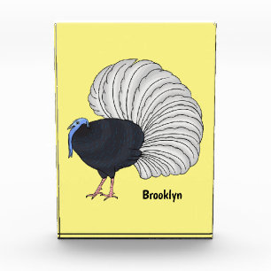 Bulwers Fasan Vogel Cartoon-Illustration  Fotoblock