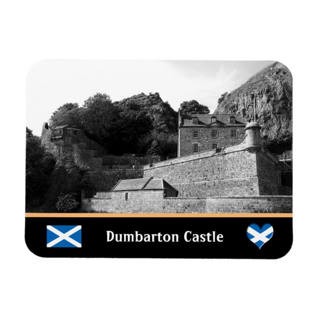 Bumbarton Castle, Dumbarton Rock / Scotland Magnet (Horizontal)