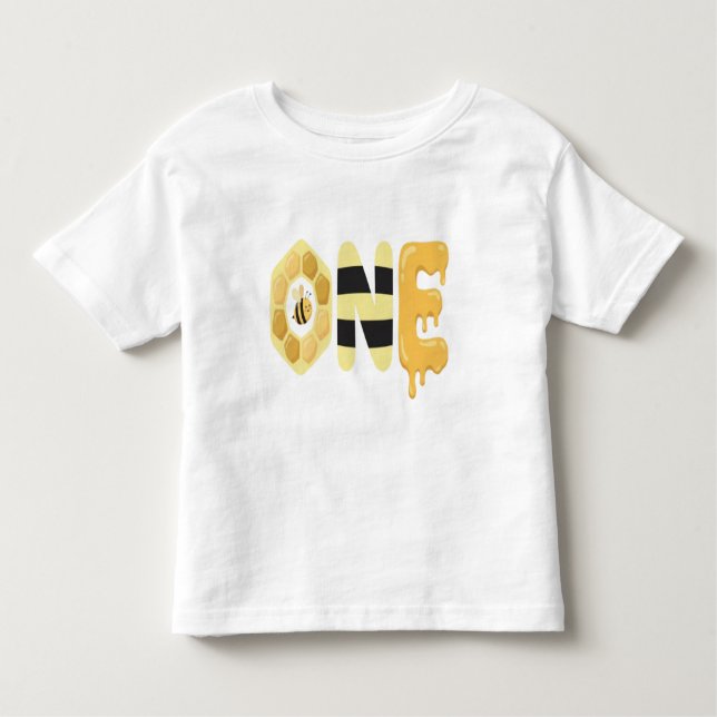 Bumble Bee 1st Birthday Shirt  (Vorderseite)