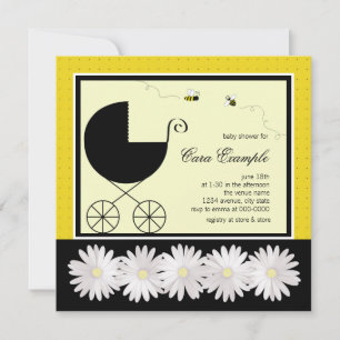 Bumble Bee Baby Shower Einladung