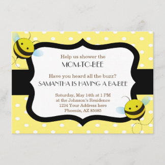Bumble Bee Baby shower Invitation