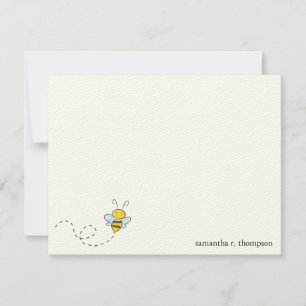 Bumble Bee Baby shower Merci Carte de note