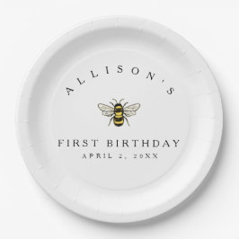 Bumble Bee Birthday Party Thema Pappteller