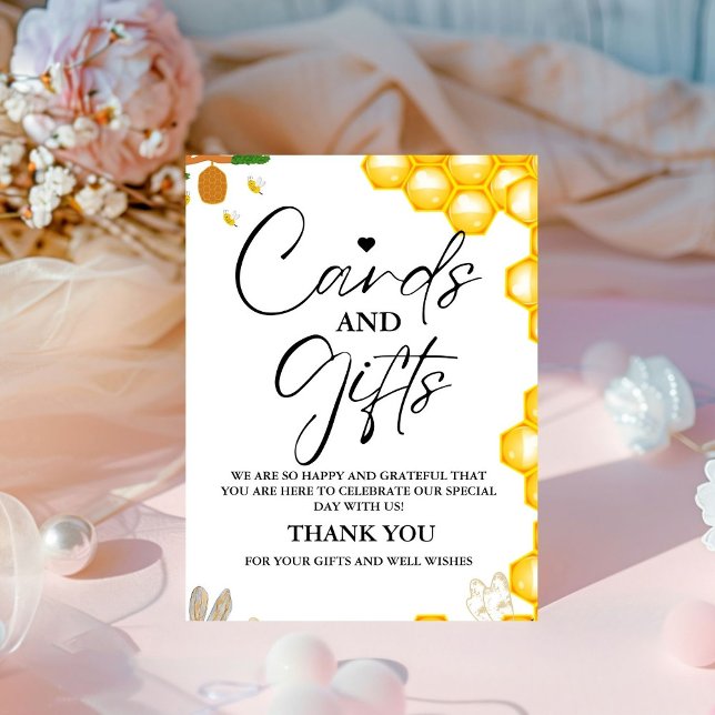 Bumble Bee Card & Gift Danke an Baby ShowerSign Sockelschild (Von Creator hochgeladen)