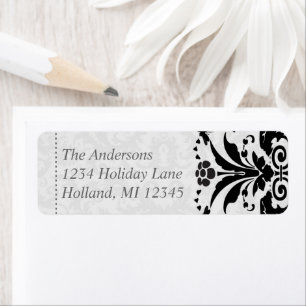 Bumble Bee Floral Art Deco Adressenmarken