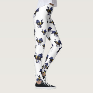 Bumble Bee Maureen Girard Wings Buzz Spring Leggings