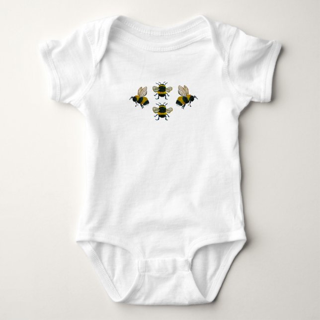 Bumble Bee onsie Baby Bodysuit Baby Strampler (Vorderseite)