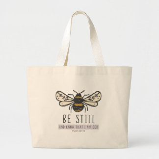 bumble bee scripture tote bag jumbo stoffbeutel