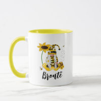 Bumble Bee Sunflower Personnalisée Gnome Mug
