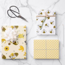 Bumble Bee Tournesol Jaune Gnome Papier d'envelopp