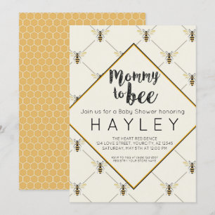Bumble Bee Vintage maman to Bee Invitation de douc