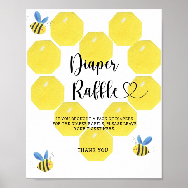 Bumble Bee Windelverlosung Poster (Vorne)