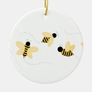 Bumble Bees Keramik Ornament