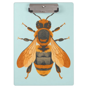 Bumble Biene im antiken Stil - Vintag Inspiriert Klemmbrett