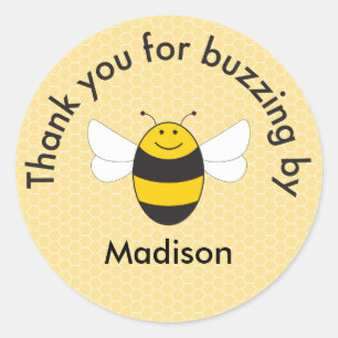 Bumblebee anniversaire merci autocollant