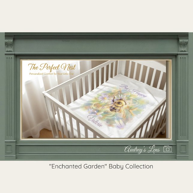 Bumblebee Baby Blanket | Nature Gift Fleecedecke (Von Creator hochgeladen)