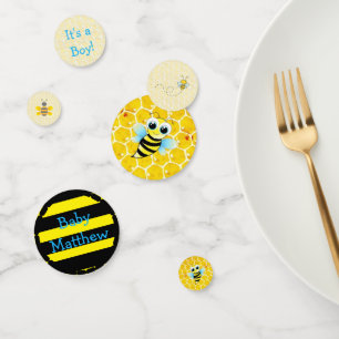 Bumblebee Baby shower personnalisé Confetti