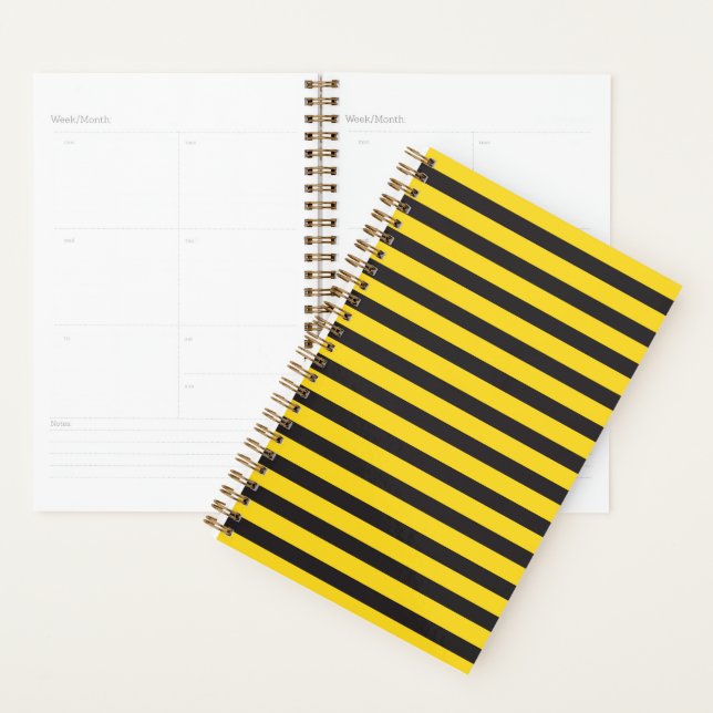 Bumblebee Black Yellow Horizontal Lines Bumble Bee Planer (Anzeige)
