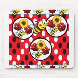 Bumblebee Dice coaster Mousepad
