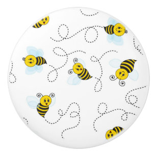 Bumblebee Flying Yellow Black Bumble Bee Keramikknauf