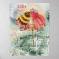 Bumblebee Kalender Größeres Poster