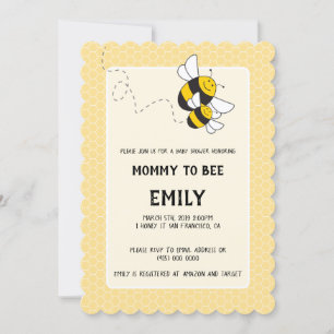 Bumblebee maman est une invitation baby shower