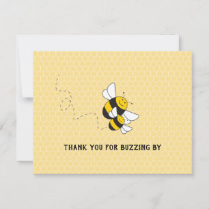 Bumblebee merci note pour le baby shower