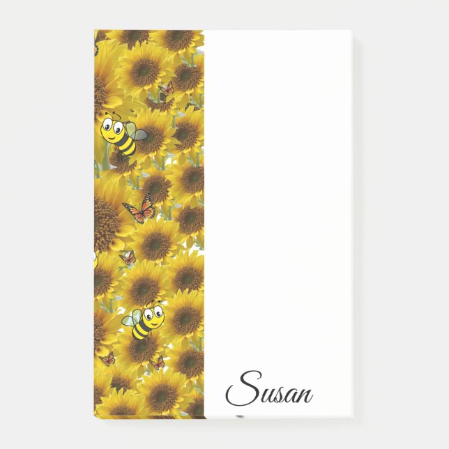 Bumblebee nach der Abgabe Post-it Klebezettel (Vorderseite)