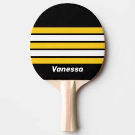 Bumblebee Nostalgic Across Striping with Name Tischtennis Schläger