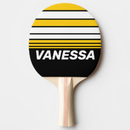 Bumblebee Nostalgic Horizon Striping with Name Tischtennis Schläger