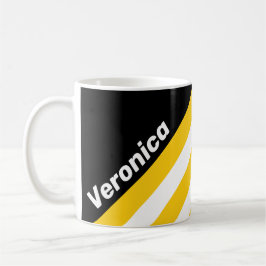 Bumblebee Nostalgic Stripes with Name Kaffeetasse