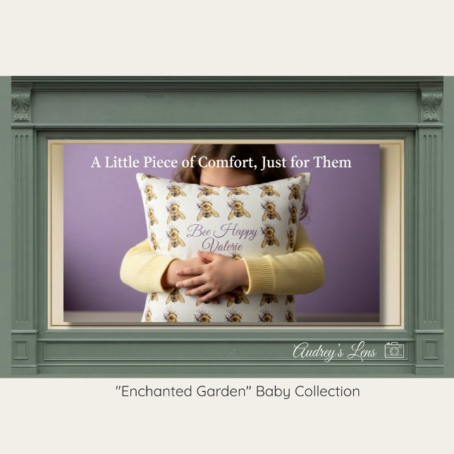 Bumblebee Nursery Pillow | Whimsical Garden Kissen (Von Creator hochgeladen)