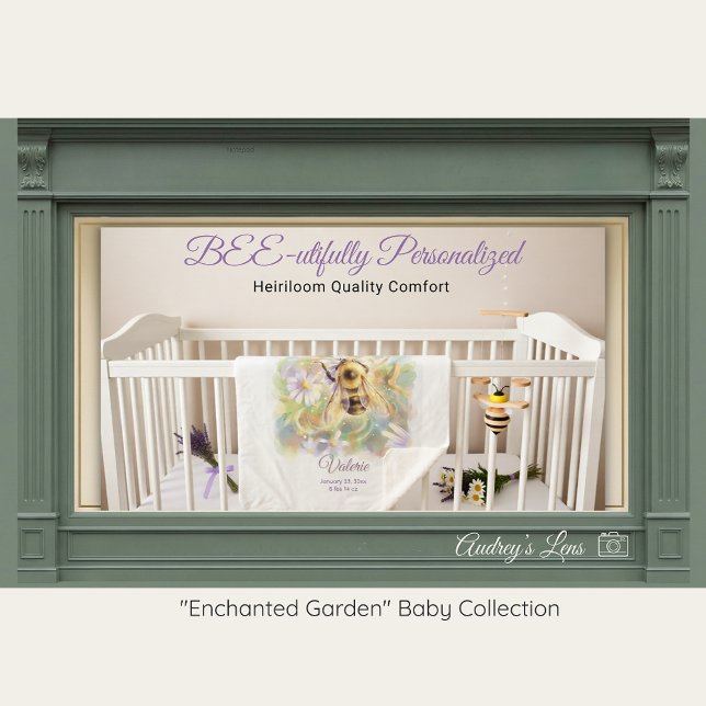 Bumblebee Sherpa Baby Blanket | Nature Gift Sherpadecke (Von Creator hochgeladen)