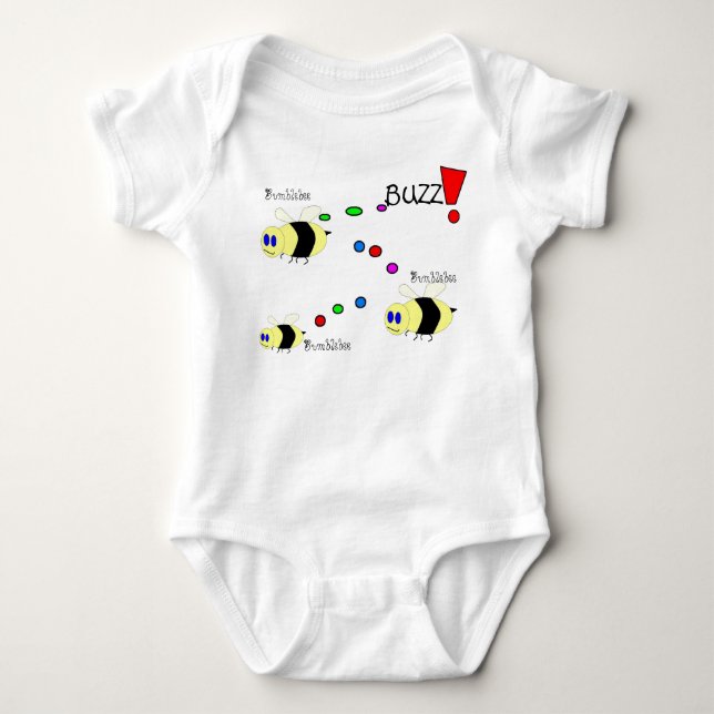 Bumblebeez Baby Strampler (Vorderseite)