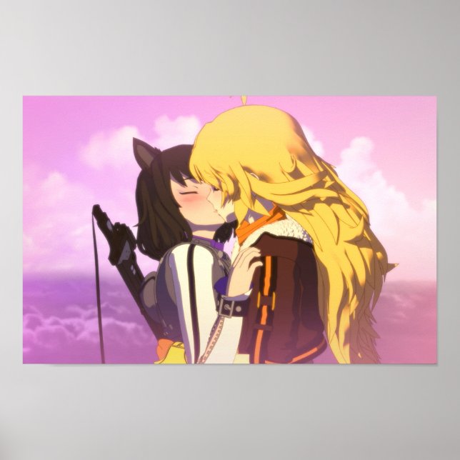 Bumbleby Kiss Yang Xiao Long und Blake Belladonna Poster (Vorne)
