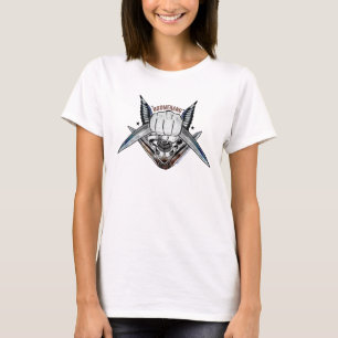 Bumerang-Faust-Tätowierungs-Kunst der T-Shirt