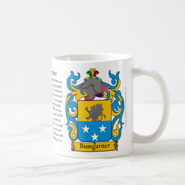 Bumgarner Familien-Wappen Kaffeetasse (Rechts)